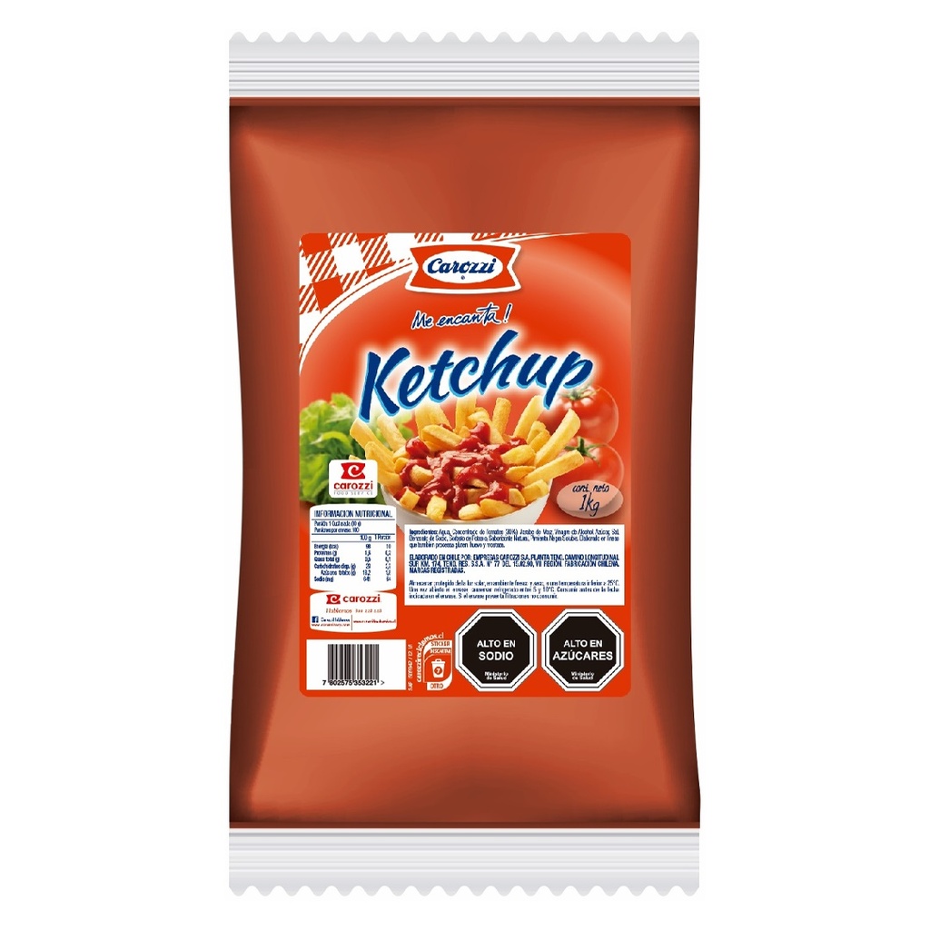 Ketchup Carozzi 1Kg.