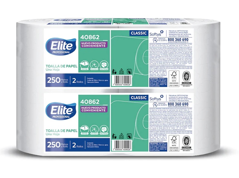[PAP-ELI-CLAS-2X250M] Toalla Elite Classic UH 2 X 250 MTS